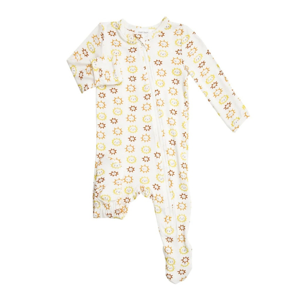 🖤 ANGEL DEAR Autumn Sunshine Zipper Footie PJ 9-12M